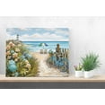 thumbnail image 2 of Beach Canvas Wall Art Coast Theme Wall Decor Ocean Picture Print, Relaxing Seascape Artwork, 2 of 6