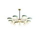 thumbnail image 1 of Lampara de techo estilo industrial hierro forjado verde con dorado lampara downlight ilios innova 8 luces, 1 of 9