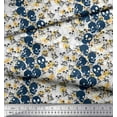 thumbnail image 3 of Soimoi Modal Satin Fabric Skull Halloween Printed Fabric 1 Yard 42 Inch Wide, 3 of 3