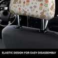 thumbnail image 4 of Kdxio Happy Easter Pattern Print 2 Piece Car Head Rest Covers Set Auto Front/Rear Seats Headrest Cover Universal Fit Most Cars,Sedan, SUV, 4 of 9
