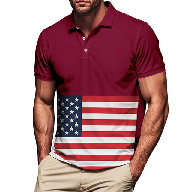 Aqestyerly Haut à Col Rabattu pour Hommes avec Poche de Loisirs, Design Color Block, Polyvalent, Manches Courtes, Sportif, Léger, Respirant