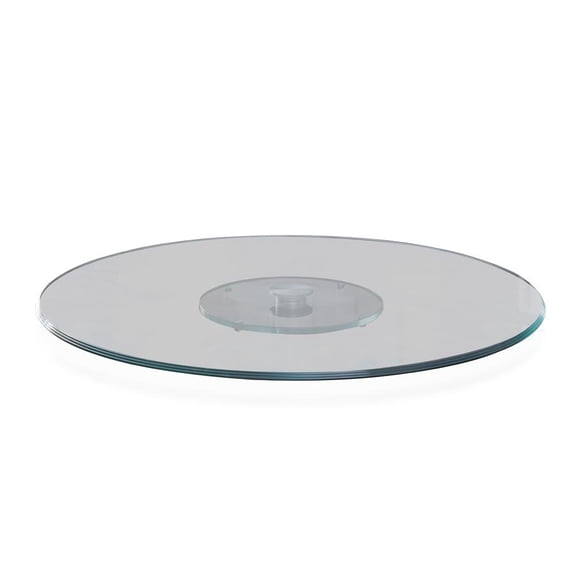 Steve Silver Company Avenue Clear Tempered Glass 40" Round Lazy Susan