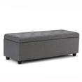 thumbnail image 1 of Grand pouf de rangement rectangulaire Springfield de WyndenHall, 1 of 9
