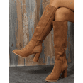thumbnail image 3 of Women's Knee High Boots with Pointed Toe & Chunky Mid Heel, Perfect for autumn and winter, 3 of 11