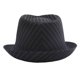 thumbnail image 2 of Sombreros para hombre y mujer, estilo clásico, a rayas, de paja, de punto, protector solar, jazz británico, de poliéster., 2 of 4