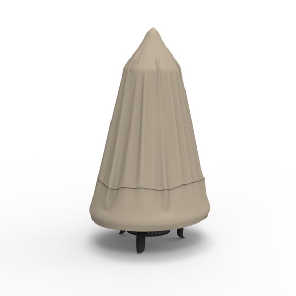 Budge 22"Dia. x 38"Drop Brown / Beige Patio Chiminea Cover, English Garden