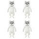 thumbnail image 1 of 4 ganchos creativos con forma de animal de dibujos animados que se pueden doblar-erha MFZFUKR CPB-DE-WX546-4, 1 of 6