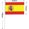 thumbnail image 3 of (Paquete de 20) Bandera de España Mini banderas de palo pequeñas de mano para fiesta, aula, jardín, Juegos Olímpicos, festivales, clubes, desfiles, fiestas, 3 of 5