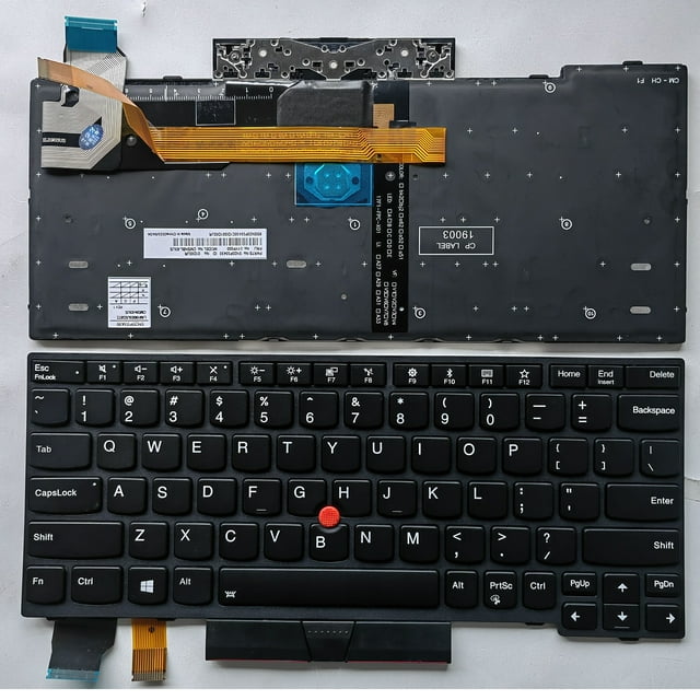 Clavier d'Ordinateur Portable US pour Lenovo Thinkpad X280 A285 X395 X390 avec Rétroéclairage US
