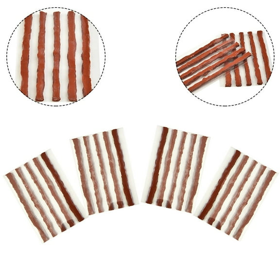 20pcs Self Vulcanizing Tire Repair Plug Tubeless Seal Patch For Tyre Maintenance