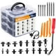 thumbnail image 1 of GOOACC Surtido de 635 clips de retención de empuje para coche y sujetadores automáticos, 16 tamaños más populares, remaches de guardabarros de nailon con 10 bridas para cables y removedor de sujetador, 1 of 9