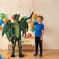 thumbnail image 5 of Magotan Halloween Kids Dragon Costume,Kids Halloween Dress Up,Halloween Funny Costume Cosplay Dragon Jumpsuit,Green,S, 5 of 7
