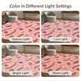thumbnail image 7 of ODIKA 3'x5' Blush Pink Abstract Washable Throw Rug Modern Graphic Design With Playful Shapes And Retro Flair for Entryway, Kitchen, Mudroom, Stain Resistant, Low Profile, Non-Slip, 7 of 7