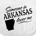 thumbnail image 4 of Inktastic Someone in Arkansas Loves Me Boys or Girls Baby Bib, 4 of 4