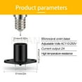 thumbnail image 5 of Ruiandsion Z02 Black Heat Resistant Flame Retardant Insulated E14 Socket Base for Microwave Oven LED and Halogen Bulb Easy Install,Pack-5, 5 of 8