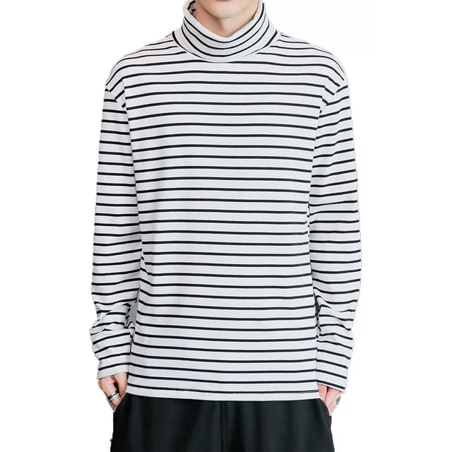 Playera Larga Delgada Hombre Caballero Cuello Tortuga Camisa