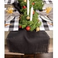 thumbnail image 5 of Contemporary Home Living Textured Buffalo Check Cotton Placemats - 19" - White and Black - Set of 6, 5 of 8