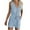 Light Blue, variant on ABATAB Romper for Womens Casual One Piece Sleeveless V Neck Jumpsuits Front Button down Holiday Trendy Rompers with Pockets
