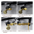 thumbnail image 6 of 12 Ft Quick Connect Propane Hose for Rv to Grill, with 1/4 Inch Key Plug X 3/8 Female Flare, 6 of 7