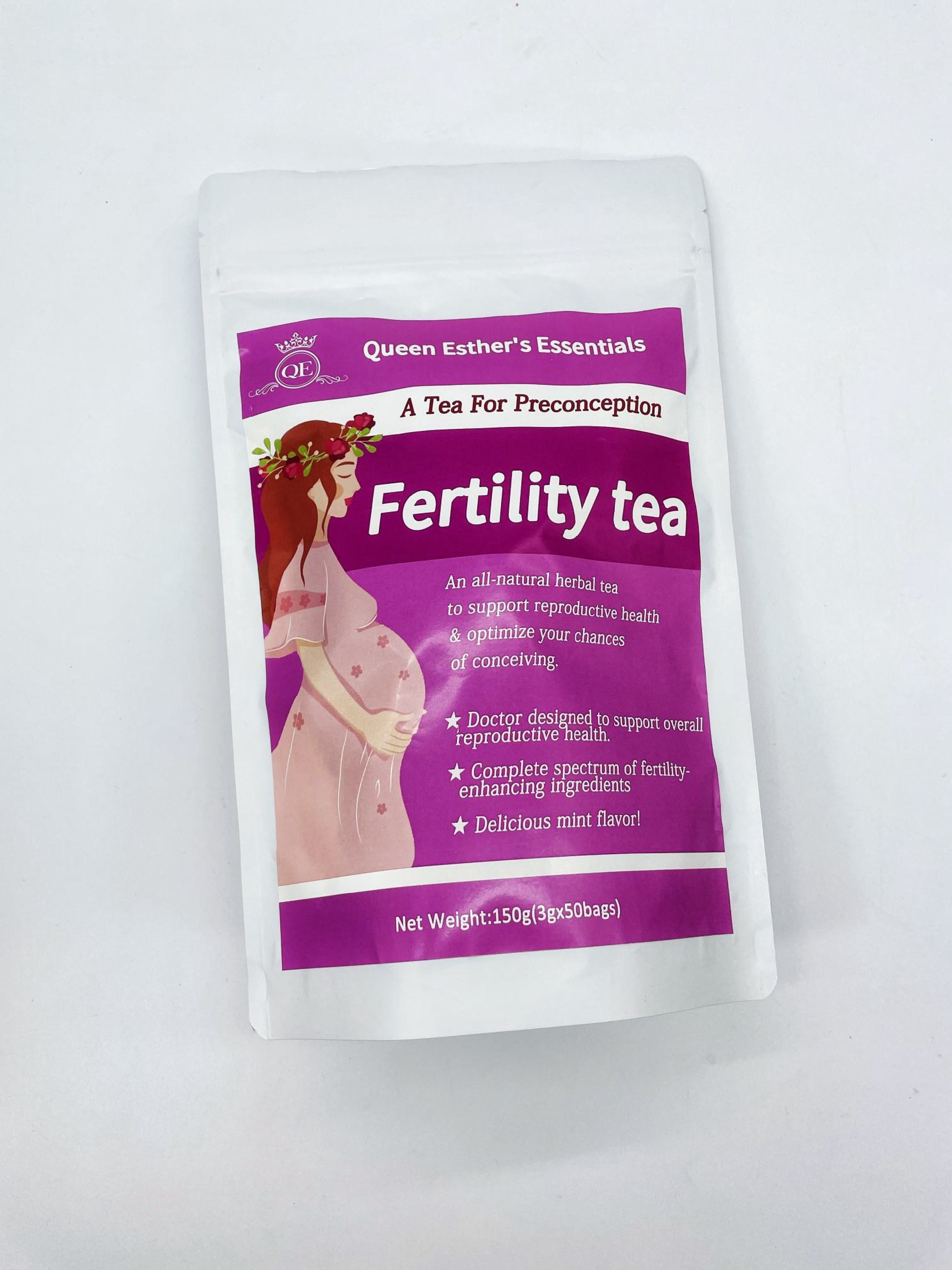 Preconception/Fertility Tea, Organic Mint flavored Tea 50 Bags. Free Shipping