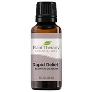 Plant Therapy Rapid Relief Essential Oil Blend 30 mL (1 oz) Pain and Soreness Blend 100% Pure, Undiluted, Natural Aromatherapy, Therapeutic Grade
