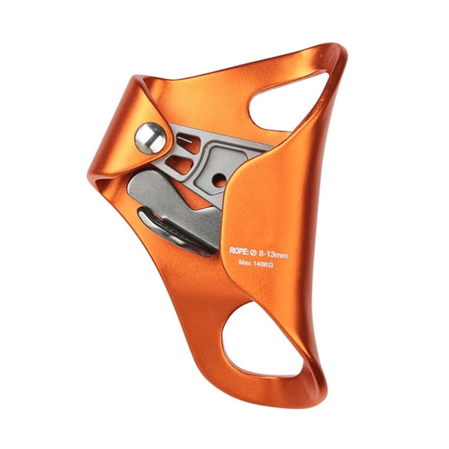 Soidarity Pecho Ascender Heavy Duty Profesional Reutilizable Deporte al aire libre Montañismo Cueva Exploración Ascenders Equipment Escalada Naranja Soidarity OD022233-01