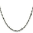 thumbnail image 2 of Stainless Steel Rope Chain Necklace Chisel Polished 4.2 mm 30 inch Fancy Twisted Link, 2 of 4