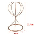 thumbnail image 4 of Metal Hat Helmet Holder Tabletop Wig Styling Drying Fedora Drying Caps Beret Toupee Display Stand, 4 of 9