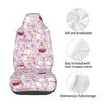 thumbnail image 4 of Fuzoiu Easter Rabbit Print Elastic Car Seat Covers, Seat Cover Protector,Universal Fit Interior Covers for Most Cars,Washable Seat Cover Non Slip for SUV,Sedan,Van, 4 of 5