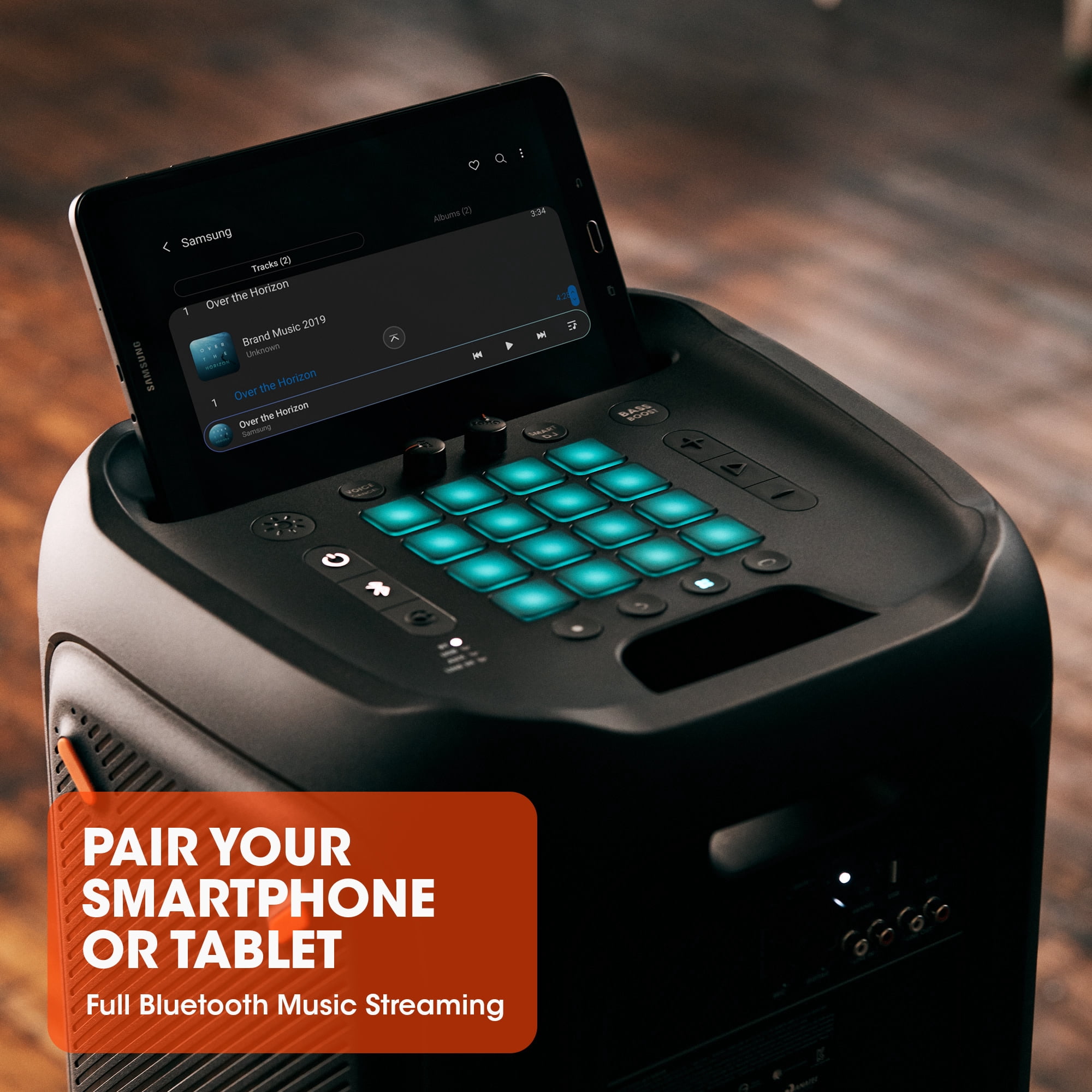 JBL PartyBox 1000 - Powerful Bluetooth party speaker with full panel light effects - Black