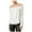 White - washedwhite, variant on bar III Womens Bow Knit Blouse, White, Small
