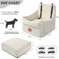 thumbnail image 3 of Asiento para auto para perros GL GLENSLAVE tipo booster para perros de hasta 16 kg, beige, 3 of 7