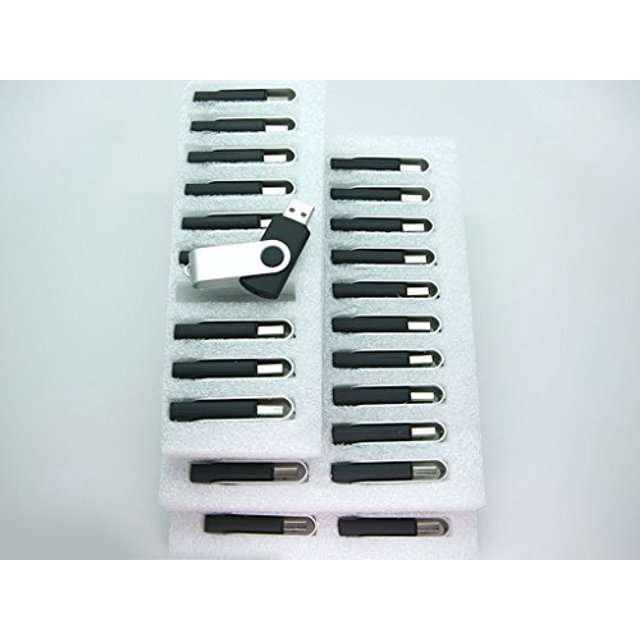 50 4GB Flash Drive - Bulk Pack - USB 20 Swivel Design in Black