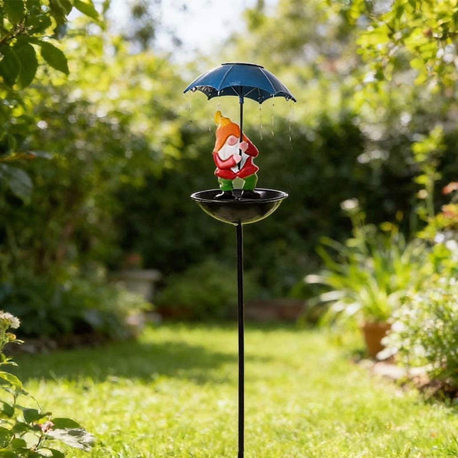 Hummingbird Feeders For Outdoors Solar Bird Feeder Garden Decor Outdoor Solar Lights With Umbrella Feeder Decorative Lights Yard Art Ornament Bird Feeder for Outdoors Hanging