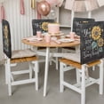thumbnail image 3 of Farmhouse Sunflower Chair Covers Set of 8 You Are My Sunshine Chair Back Covers Stretch Removable Washable Slipcovers Protector for Dining Room Kitchen Party Decor, 3 of 9