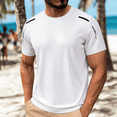 thumbnail image 2 of Hearthz Ice Silk Quick Dry Shirts for Men Short Sleeve Crew Neck Mens Athletic Shirts Moisture Wicking Workout Shirts for Men White M, 2 of 6