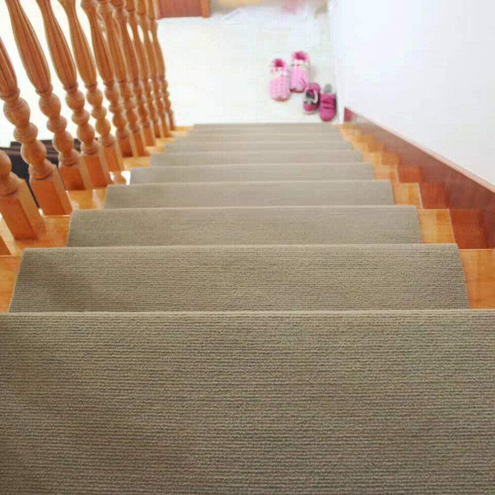 13pcs Modern Carpet Stair Treads Set Indoor Safety Rug Non Slip Backing 55*24cm 