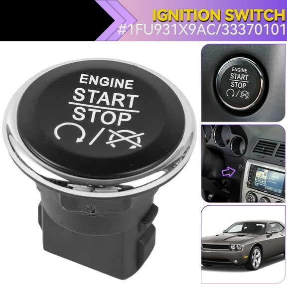 OEMASSIVE Push To Engine Start Stop Button Switch For 2008-16 Dodge Challenger 1FU931X9AC