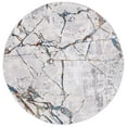 thumbnail image 2 of SAFAVIEH Amelia Pemala Abstract Area Rug, Gray/Blue Gold, 3' x 3' Round, 2 of 11