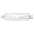 thumbnail image 1 of Magnaflow Performance Exhaust Muffler 12770 7 Inch Diameter Satin Stainless Steel Case; Single 4 Inch Center Inlet; Single 4 Inch Center Outlet; 14 Inch Body/20 Inch Overall Length, 1 of 4