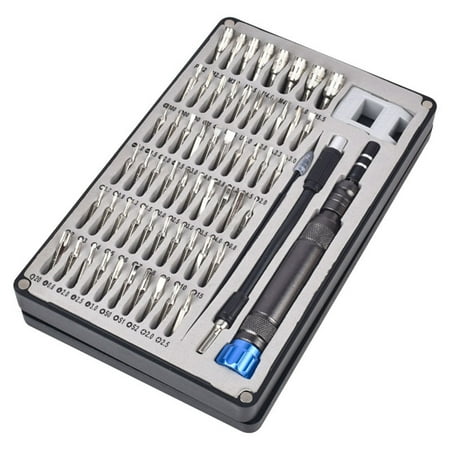 

VEAREAR Essential Hardware tools 64 in 1 Screwdriver Set Magnetic High Precision Mini Nut Driver Bit for Emergency Maintenance