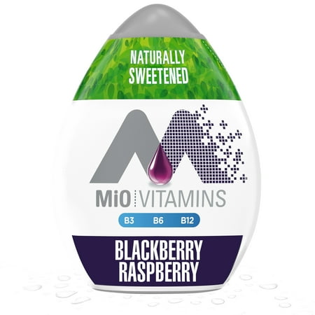 MiO Vitamins Blackberry Raspberry Naturally Flavored & Sweetened Liquid Water Enhancer, 1.62 fl oz Bottle