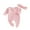 Pink, variant on Suealasg Newborn Girls Footie Jumpsuits  Headband Long Sleeve Zipper Full Length Pajamas Rompers 3M 6M 12M Infant Baby Girls Coming Home Outfits