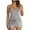 Grey, variant on LOVZFMLL Pajamas for Women Spaghetti Strap V Neck Lace Hem Tank Top and Shorts Lounge Short Sets Summer Soft Comfy Matching Sets Black M