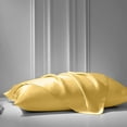 thumbnail image 5 of Cloud Fino 100% Pure Silk Satin Sheet Set 6pcs, Silk Fitted Sheet,Silk Flat Sheet&Silk Pillowcases Set !(Full XL Gold), 5 of 5