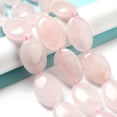 thumbnail image 2 of 2strands Natural Rose Quartz Beads Strands Flat Oval 25x18x8~9mm Hole: 0.9~1mm about 8pcs/strand 7.72''~7.87''(19.6~20cm), 2 of 5