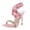 Pink, variant on Vedolay Summer High Heels High Heels for Women Summer Open Toe Ankle Strap Platform Casual Strappy on High Shoes,Orange 9
