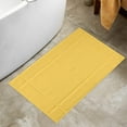 thumbnail image 2 of Ample Decor Cotton Bath Mats 2 Pack 34x20 inches 1350 GSM - for Bathroom Floor, Shower - Yellow, 2 of 7