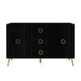 thumbnail image 3 of Castle Place Elegance Sideboard Buffet Cabinet, Black, 3 of 9
