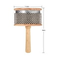 thumbnail image 2 of Wooden Cabasa Percussion Musical Instrument Metal Beaded Chain & Cylinder Pop Hand Shaker for Classroom Band Medium Size, 2 of 8